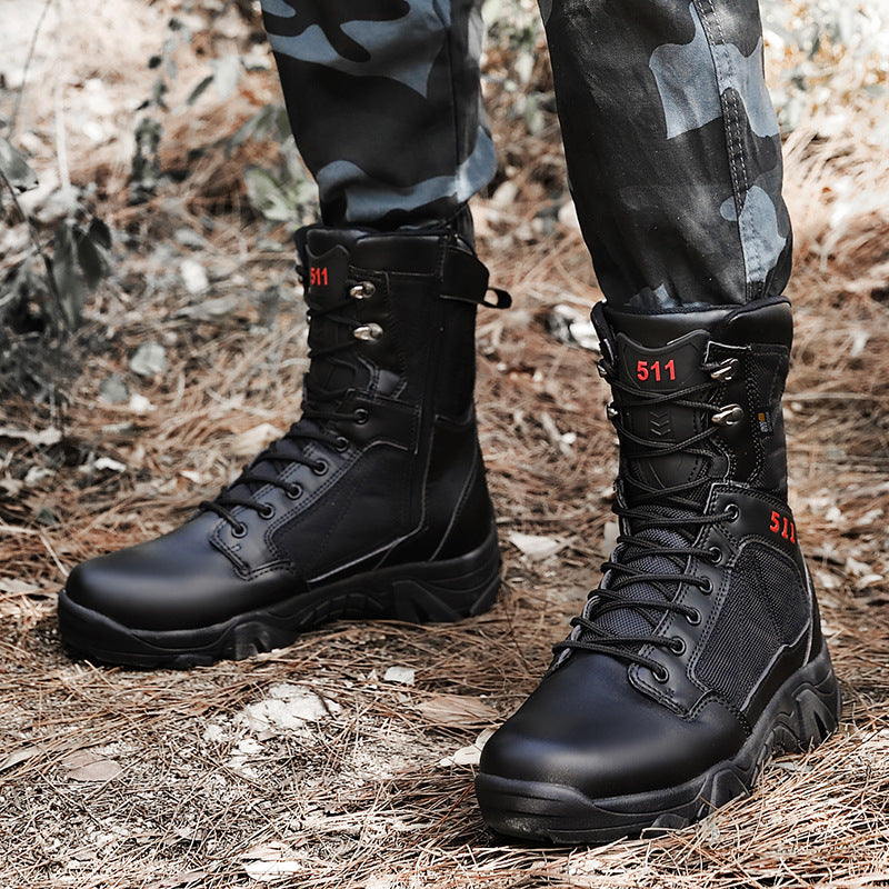 Herren Taktische Hochleistungs Wasserdichte Stiefel Drune