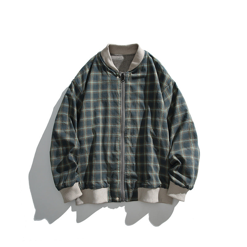 Unisex Boxy-Bomberjacke im Fischgrät-Look mit Rippbündchen, Pattentaschen und verdeckter Druckknopfblende Drune