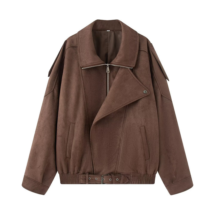 Damen Leichte wattierte Windjacke mit Stehkragen und Polka‑Dot‑Print Drune