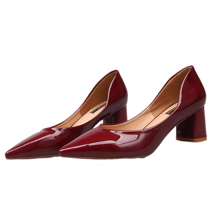 Damen Elegante und zeitlose Absatzschuhe mit blockförmigem Absatz Drune