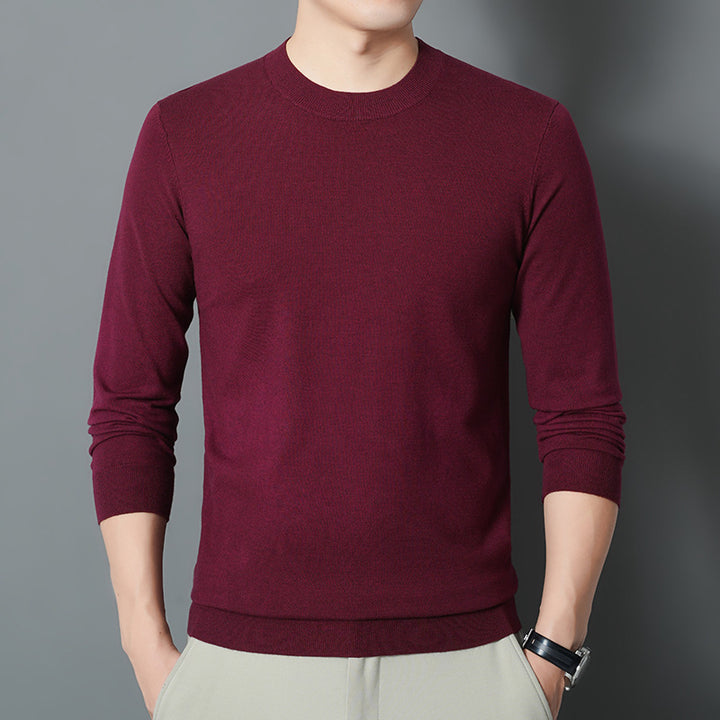 Herren Feiner Rundhalspullover aus Feinstrick mit schmaler Silhouette Drune