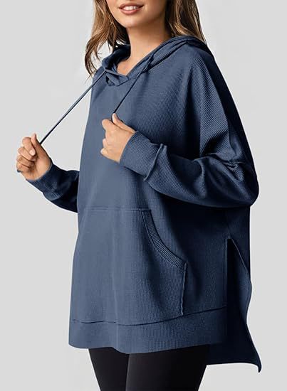 Damen Oversized Kapuzenpullover Drune