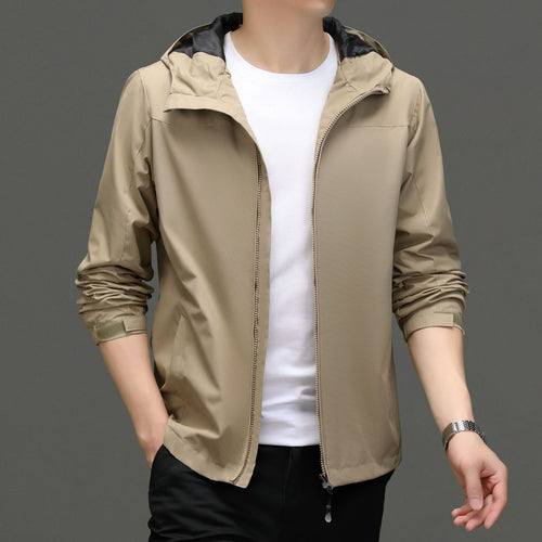 Herren Funktionsjacke mit elastischem Stehkragen und atmungsaktiven Eigenschaften Drune