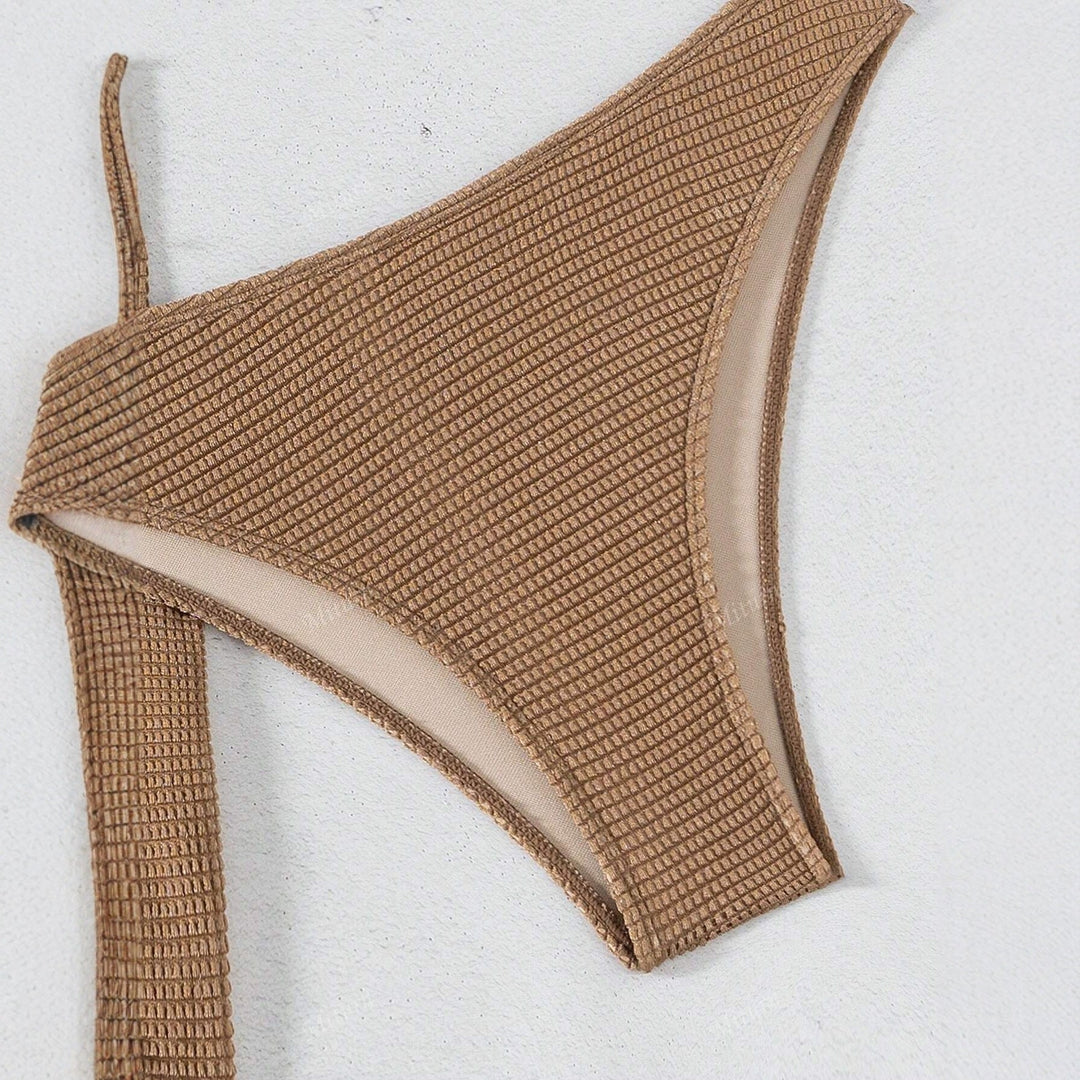Damen Bandeau-Bikini-Set mit dekorativem Wickelrock Drune