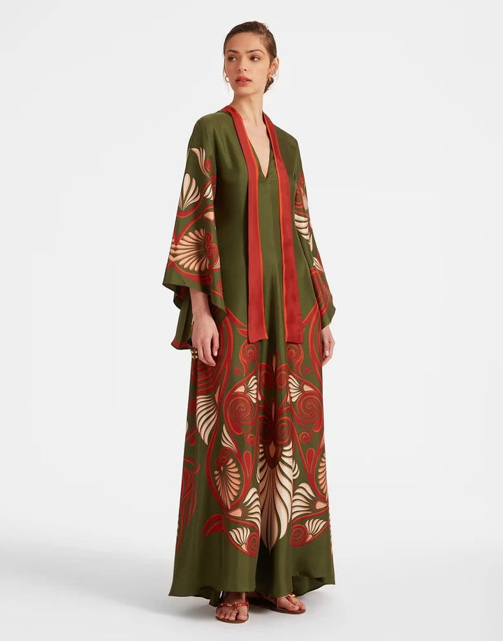 Drune | Bedrucktes Dreiviertelarmkleid