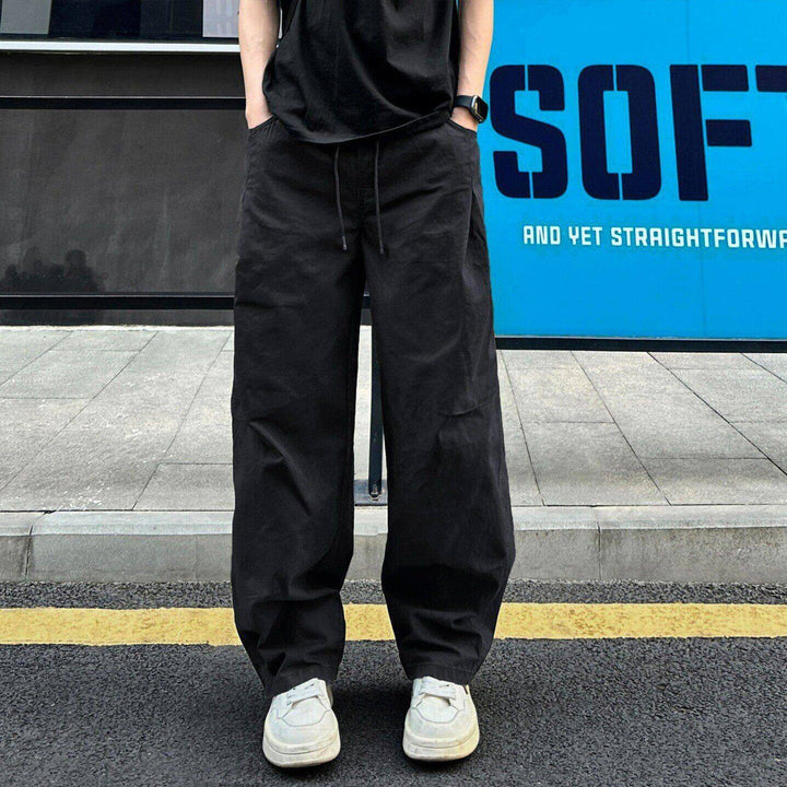 Herren Lässige Weitgeschnittene Hose Drune