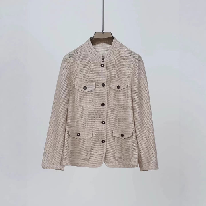 Damen Modische Jacke mit praktischen Taschen Drune