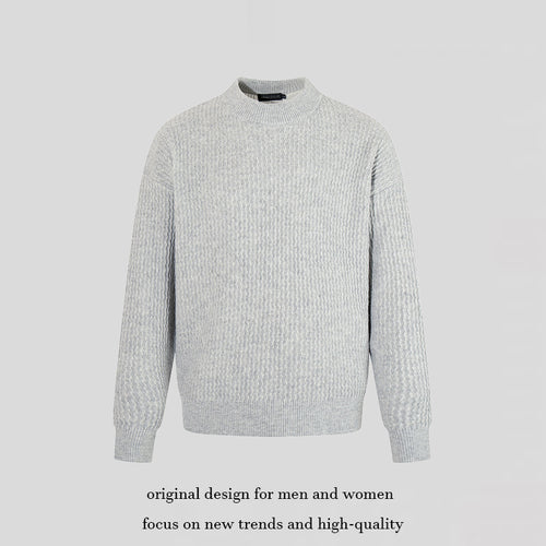 Herren Feinstrick-Pullover mit Strukturstrick und schmalem Stehkragen Drune