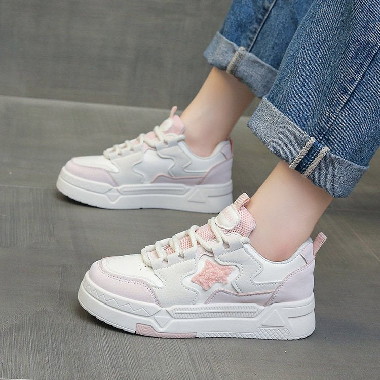 Damen Sneakers mit glitzerndem Sternenapplikation und komfortabler Dämpfung Drune