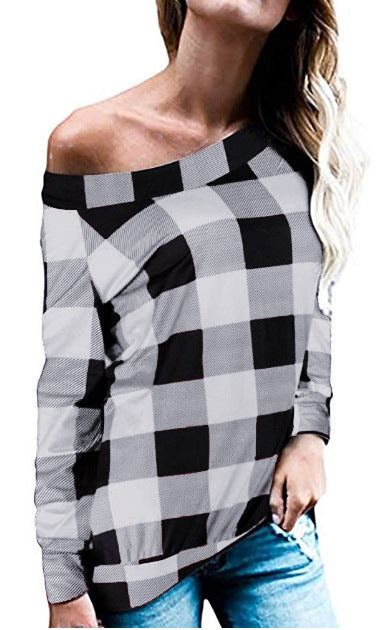 Damen Oberteil mit schulterfreiem Design und trendy Leopardenmuster Drune
