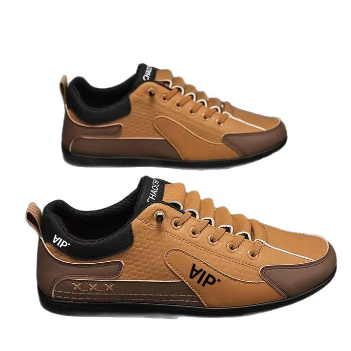 Herren Casual-Sneaker im Retro-Look mit geprägtem Obermaterial und kontrastierenden Overlays Drune