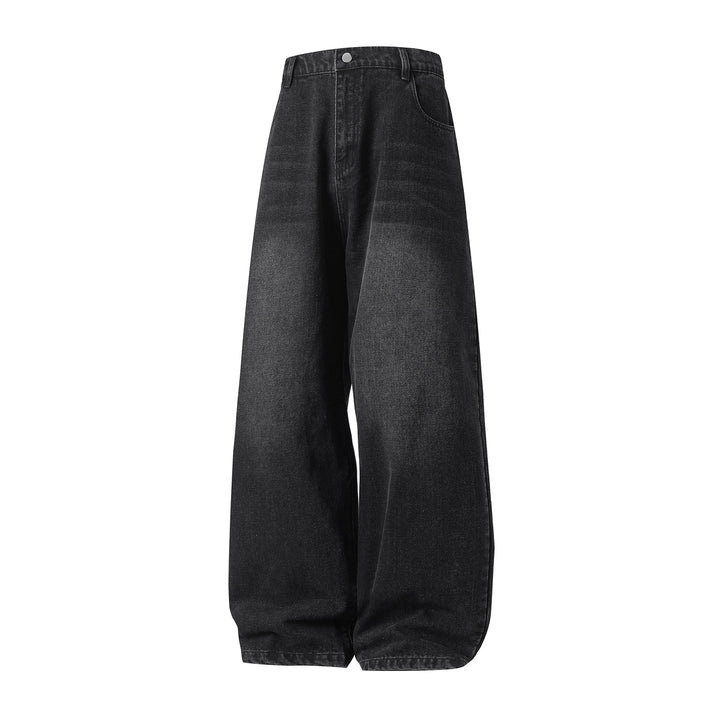 Damen Hochgeschnittene Ultraweite Denim-Hose im Palazzo-Ballon-Schnitt Drune