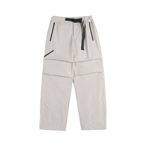 Unisex Technische Cargo-Caprihose mit elastischem Bund, integriertem Gurt und wasserdichten Reißverschlüssen Drune