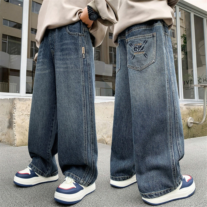 Unisex weite Cargo-Jeans im Streetwear-Style Drune