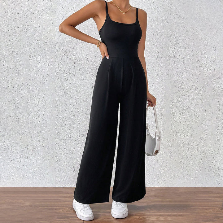 Damen lässiger Jumpsuit mit schmalen Trägern und elegantem Schnitt Drune