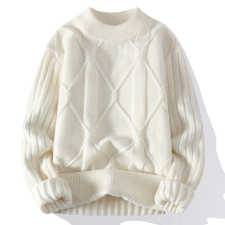 Damen eleganter Strickpullover mit hochwertigem Zopfmuster und modischem Schnitt Drune