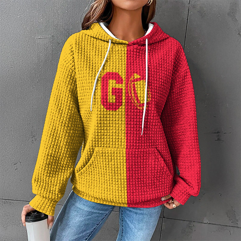 Damen Gemütlicher Kapuzenpullover mit Herzmotiv Drune