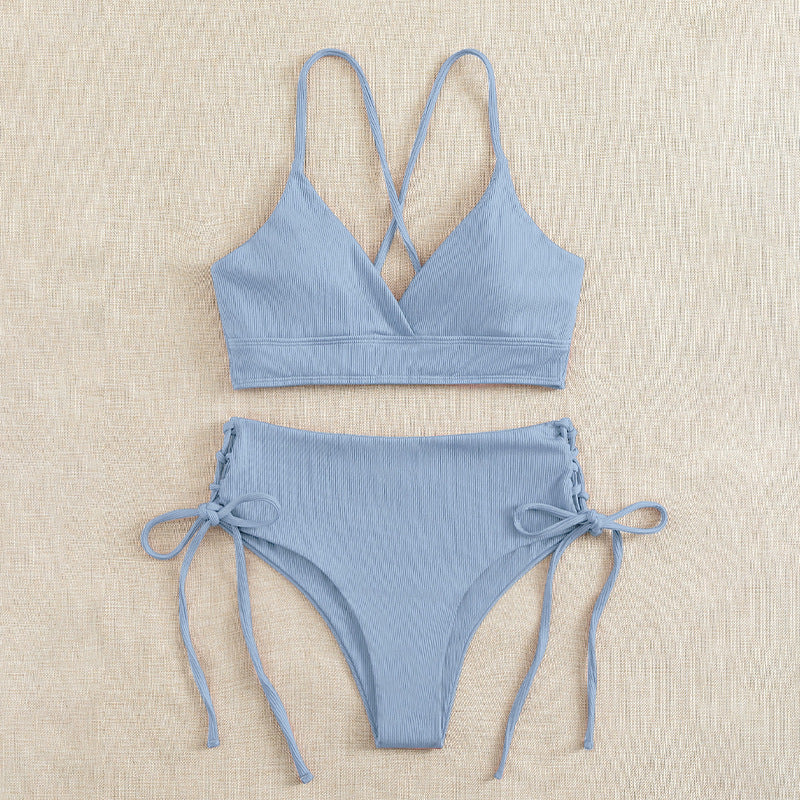 Damen Bikini-Set mit raffiniertem Schnürdetail Drune