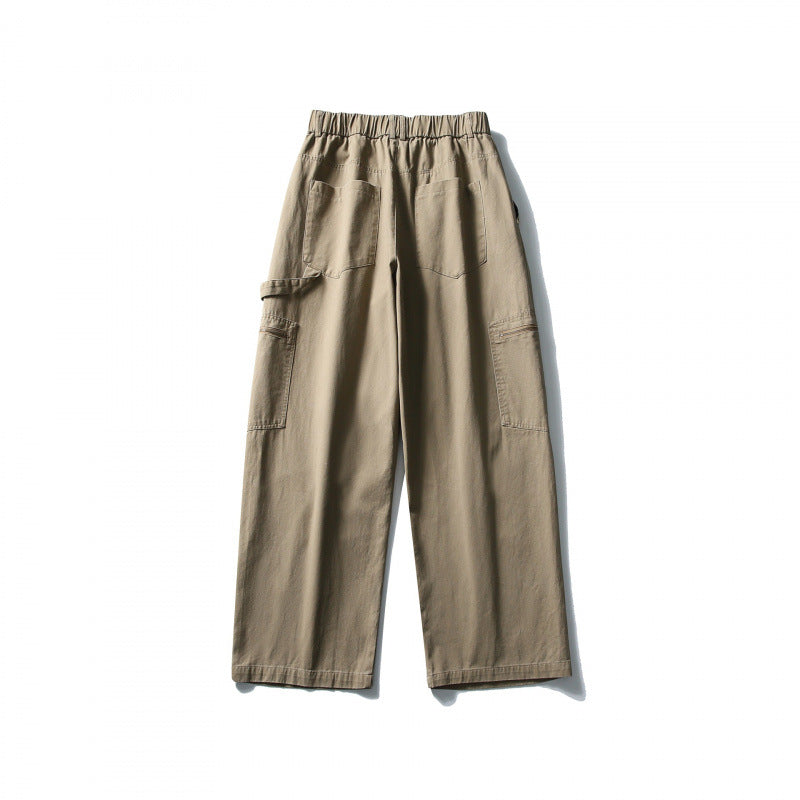 Herren Weite Utility-Cargohose mit elastischem Bund und aufgesetzten Taschen Drune