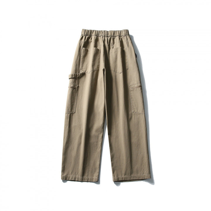 Herren Weite Utility-Cargohose mit elastischem Bund und aufgesetzten Taschen Drune