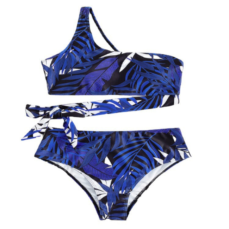 Damen Einseitiger Bikini mit elegantem Wickeldetail Drune