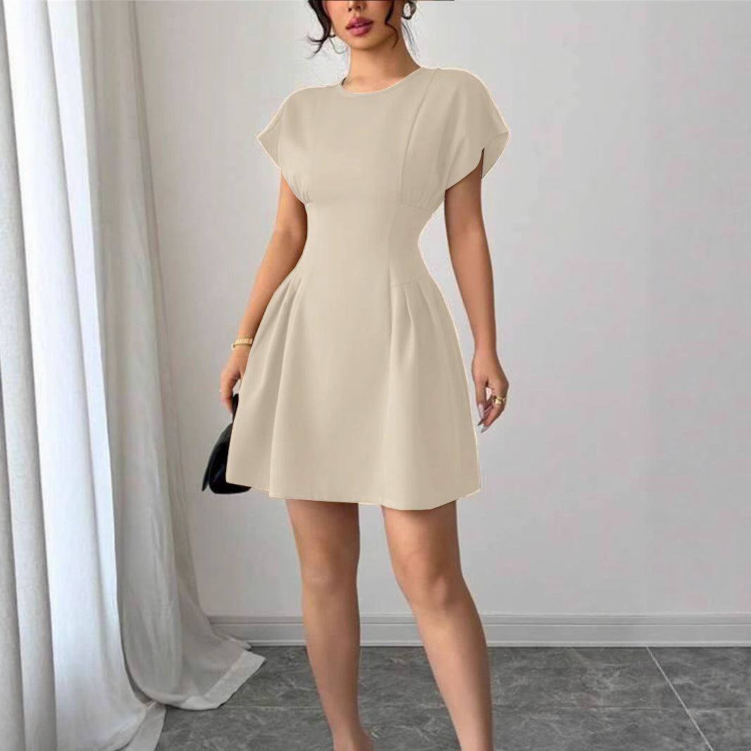 Damen Wickelkleid mit elegantem Schnitt und fließendem Rock Drune