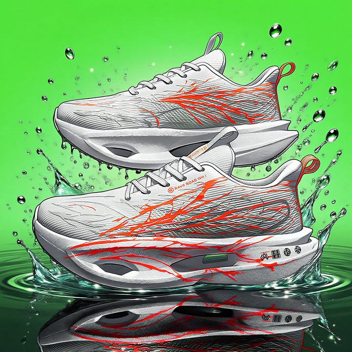 Unisex hydrodynamische Straßen- und Cross-Trainingsneaker mit teilgekapselter Hohlkern-Zwischensohle und reißfestem Ripstop-Obermaterial Drune