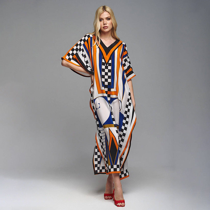 Damen Kaftan mit kunstvollem Muster und frischem Design Drune