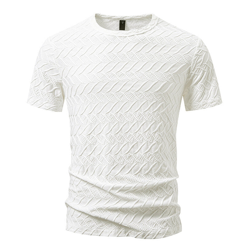 Herren Strukturiertes Kurzarmshirt mit modernem Design Drune