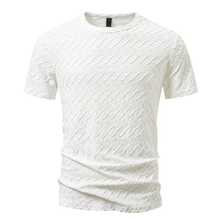 Herren Strukturiertes Kurzarmshirt mit modernem Design Drune