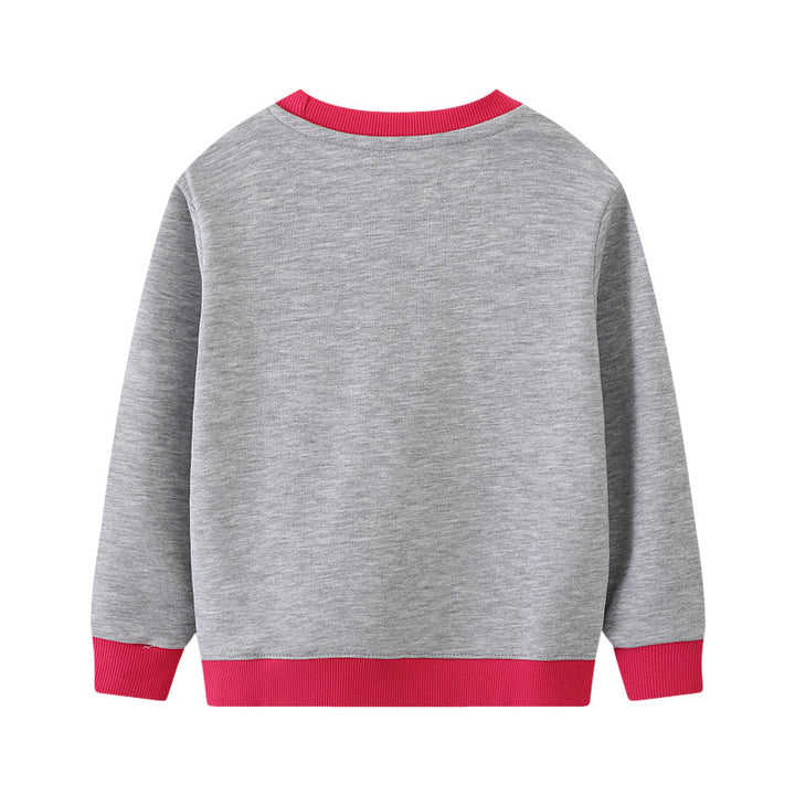 Mädchen Sweatshirt mit buntem Einhorn-Motiv Drune