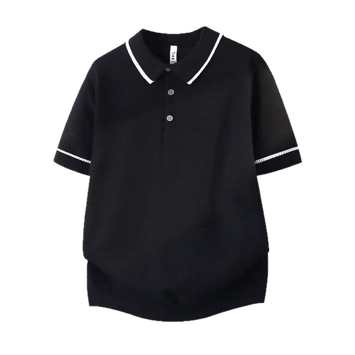 Herren Elegantes Poloshirt mit kontrastierenden Akzenten Drune