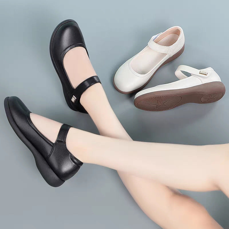 Damen Mary Jane Schuhe mit rutschfester Sohle und elegantem Riemen Drune