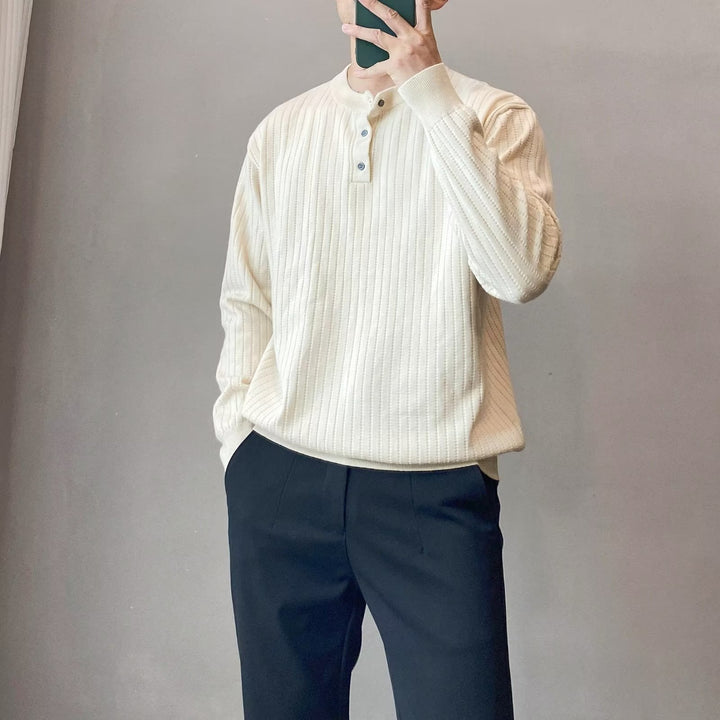 Herren Strickpullover mit strukturiertem Design Drune