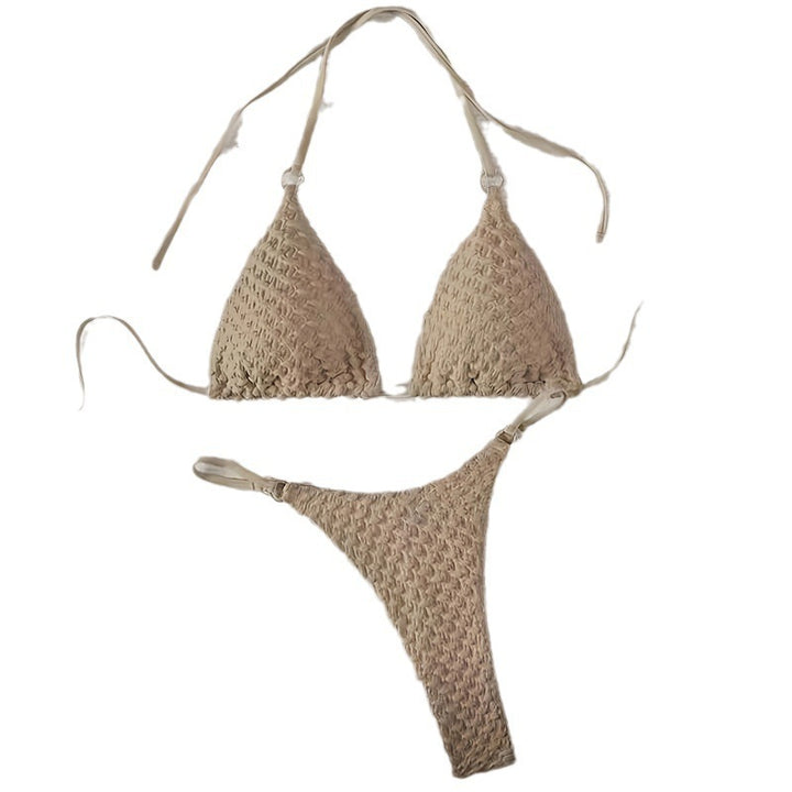 Damen Triangel-Bikini mit geflochtener Struktur Drune