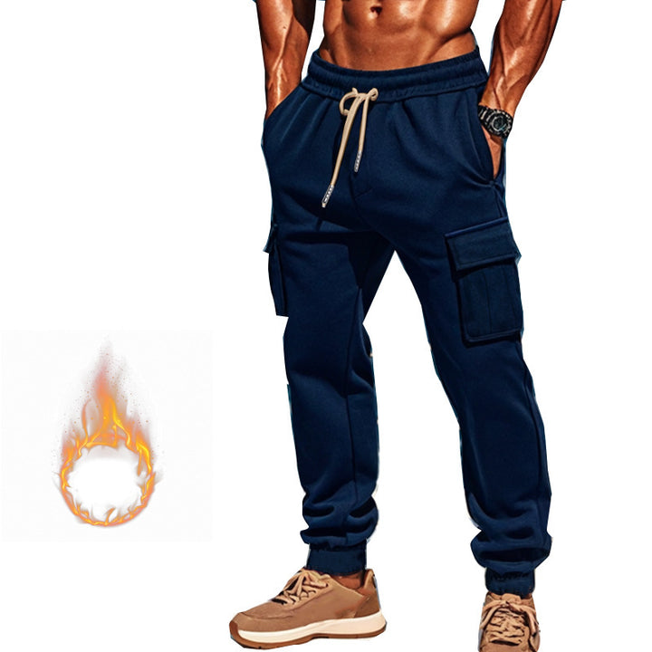Herren Cargohose aus atmungsaktivem Material mit praktischen Seitentaschen und modischem Kordelzug Drune