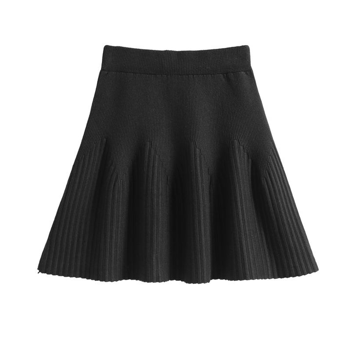 Damen Plissee-Rock mit weichem Material und elegantem Wellenmuster Drune