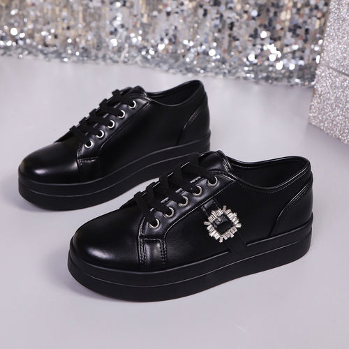 Damen Mode Plattform Sneaker Drune