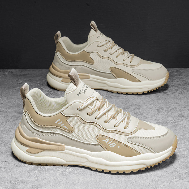Herren Casual‑Straßen‑Sneaker mit mehrschichtiger Gummiplattform und atmungsaktiven Mesh‑Overlays Drune