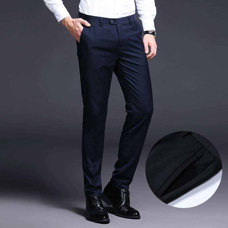 Herren elegante Anzughose mit schmaler Passform und hoher Bequemlichkeit Drune