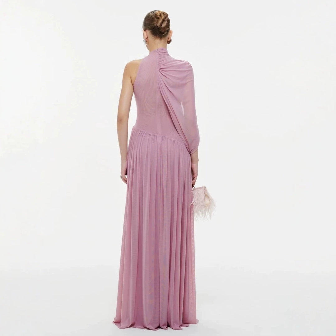 Damen Elegantes Wickelkleid mit asymmetrischem Design und fließendem Drapée Drune