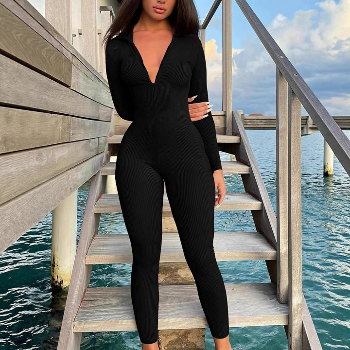 Damen Langärmliger Jumpsuit Drune