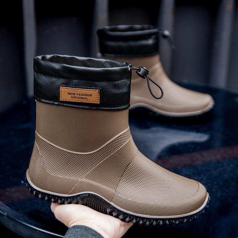 Herren Funktionale wasserdichte Ankle-Gummistiefel mit verstellbarem Bündchen Drune