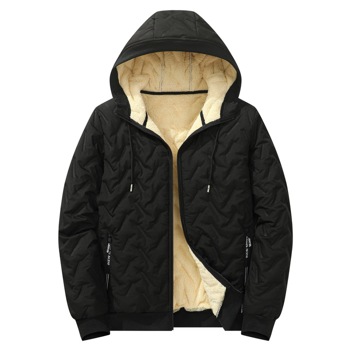 Herren Steppjacke mit Kapuze und extraweichem Teddy-Innenfutter Drune