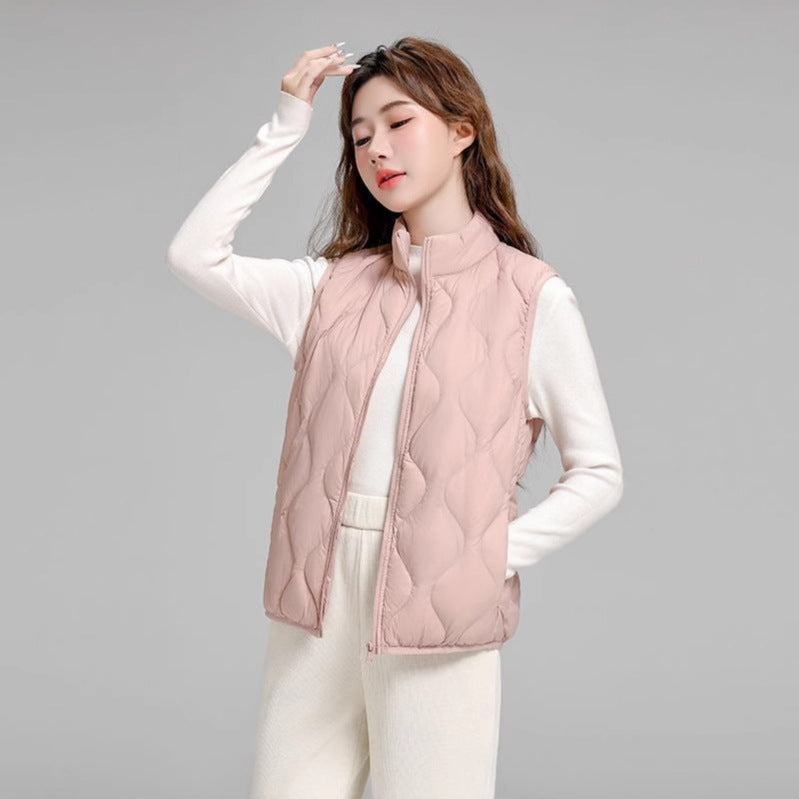 Damen gesteppte Thermo-Kapuzenjacke mit diamantförmiger Steppung Drune