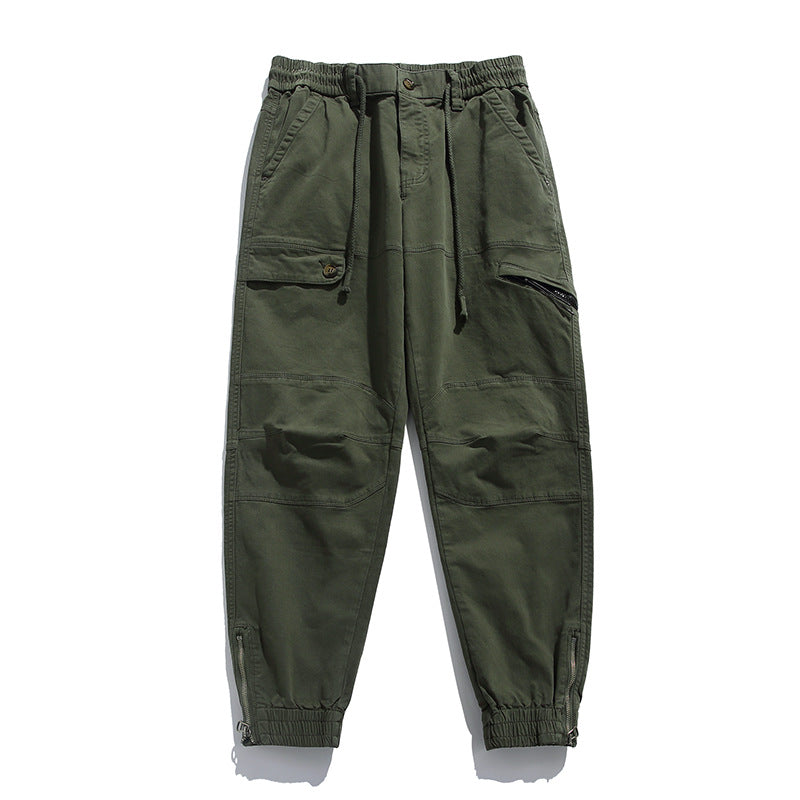 Herren Cargo-Joggerhose im Utility‑Stil mit ergonomischen Kniepaneelen und Reißverschluss‑Knöchel Drune