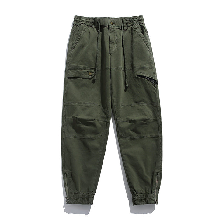 Herren Cargo-Joggerhose im Utility‑Stil mit ergonomischen Kniepaneelen und Reißverschluss‑Knöchel Drune