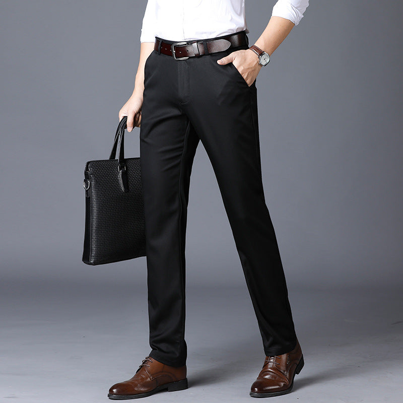 Herren elegante Anzughosen im modernen Slim Fit Schnitt Drune