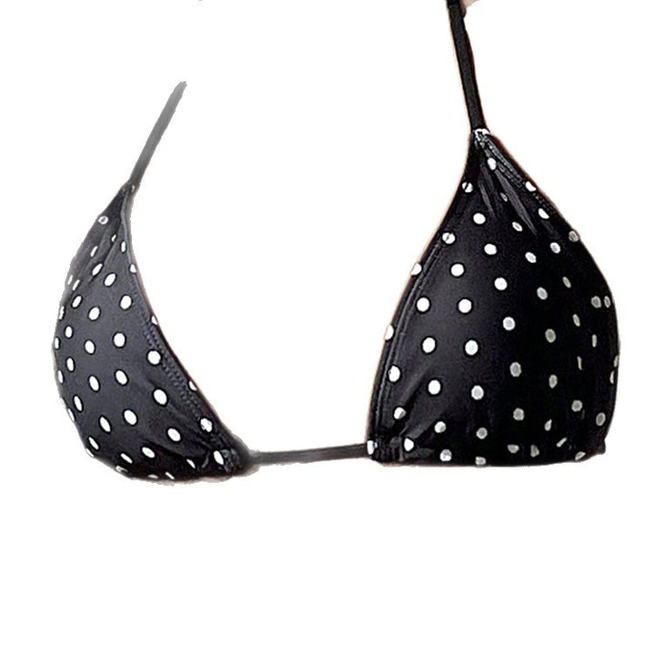 Damen Triangel-Bikini-Oberteil mit verstellbaren Trägern und Polka-Dots Drune