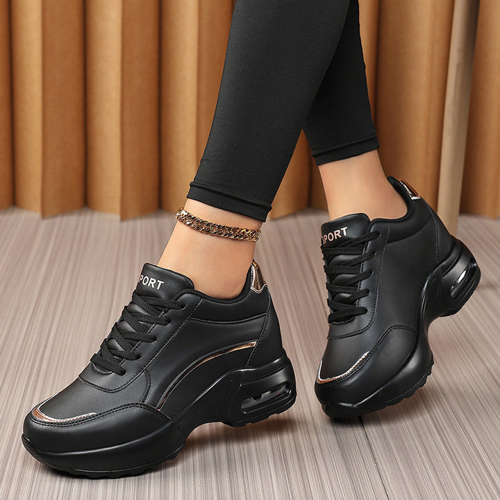 Damen Chunky-Sneaker mit Luftkissensohle und Metallic-Details Drune